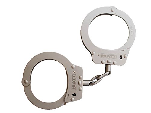 Hiatt Stahl Kette Link Handschellen (Nickel) Kostenlose Lieferung