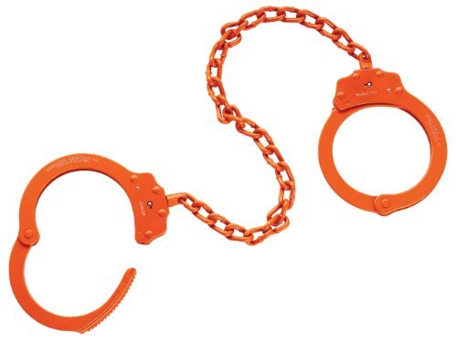 Peerless Handcuff Company, Leg Iron, Model 703O, Leg Iron – Orange Finish