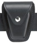 Safariland Duty Gear ASP Cuff Chrome Snap Flap Top Handcuff Pouch (Plain Black) by Safariland Duty Gear