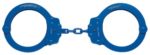 Peerless Handfessel Company, Oversize Kette Handfessel, Modell 7030 N, Oversize Kette Link Handfessel Blau Blue Finish