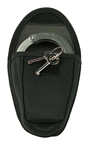 Security Handschellen mit Gelenk inkl. Gürteltasche Hand Fessel US Police Army Edelstahl - 3