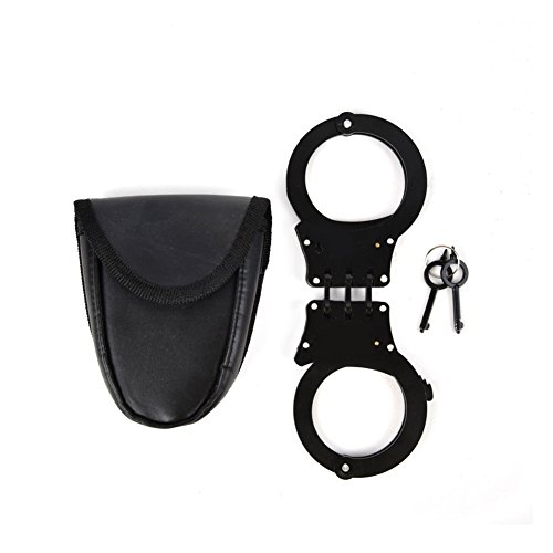 Y & S Double-Lock Scharnier-Handschellen mit Tasche