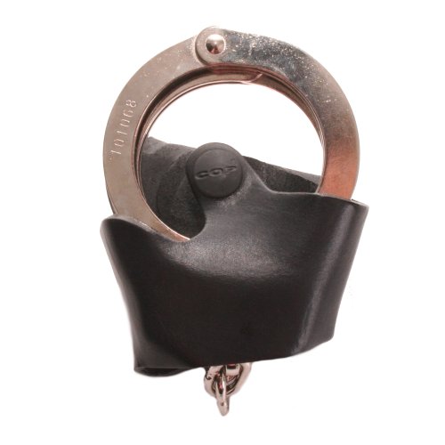 COP 310 550 Leder-Handfesselholster 550-Kette Schwarz